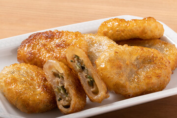 揚げ　ニラ饅頭