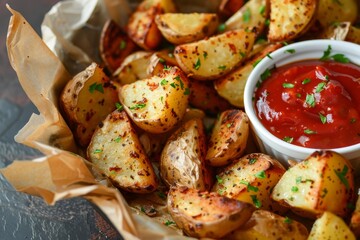 Homemade air fryer potato crisps