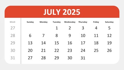 July 10, 2025: Animated 2025 planner showcasing July calendar, highlighting July 10th with space for tasks, notes, and to-do lists.