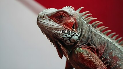 Fototapeta premium portrait of a iguana
