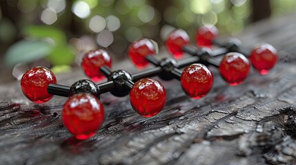 Visualizing the van der Waals structure of tripeptide molecule in a 3D model. Concept 3D Modeling, Chemistry, Molecular Structure, Tirzepatide, Van der Waals