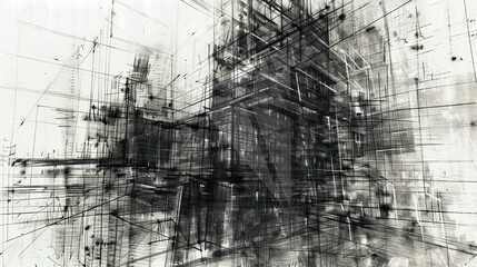 The Fascinating World of Abstract Architectural Drawings: A Blend of Creativity and Innovation. Showcasing Unconventional Designs and Inspiring Spatial Concepts.