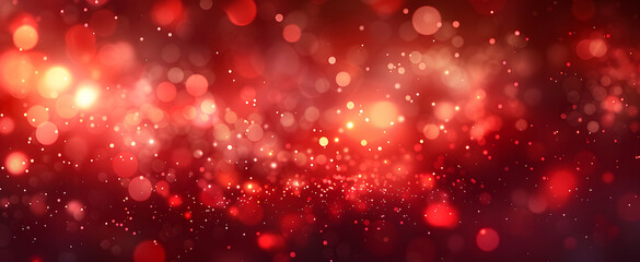 red glow particle abstract bokeh background