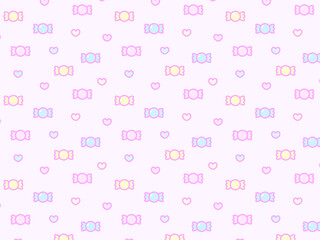 4:3 カラフルポップキャンディパターン♪