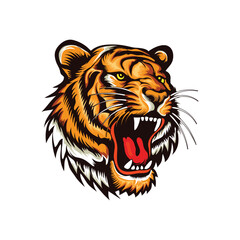 Tiger head vector design