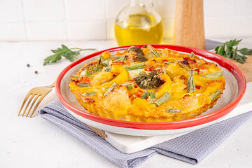 Vegetable casserole frittata
