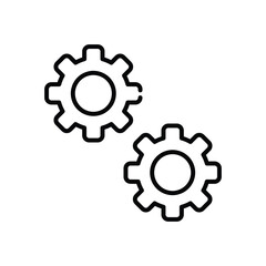 Settings vector icon
