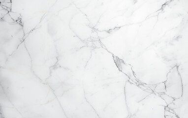 Obraz premium Close-up of elegant white marble texture with intricate veining patterns, ideal for backgrounds, design projects, and architectural inspiration.