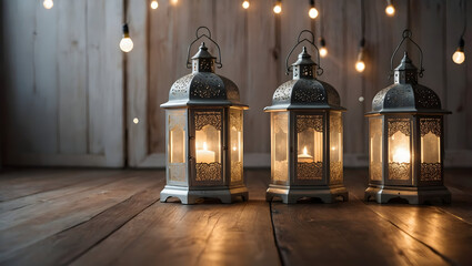 Fototapeta premium lantern decoration ramadhan kareem