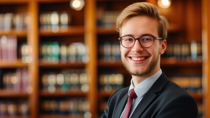 Fototapeta premium Professional Attorney with a Bright Smile