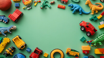 Playful Collection of Toys with Space for Message