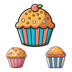 set of cupcakes