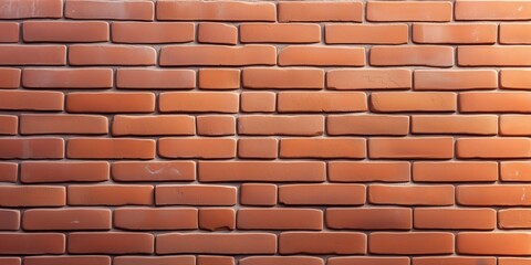 Obraz premium Close-up of a classic red brick wall displaying texture and patterns during daylight.