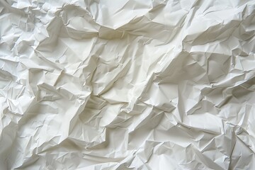 Obraz premium Texture of crumpled white paper