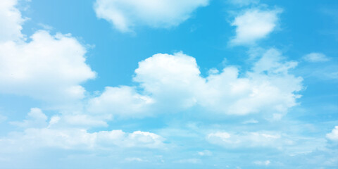 Fototapeta premium sunny sky blue light watercolor background. Aquarelle painting brush effect card paper textured canvas cloudy smoke space for text, entertaining card, template. aquamarine color graphics illustration