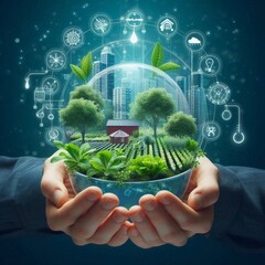 Eco-Friendly Sustainable Agriculture Modern Hydroponic Farming Techniques