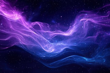 Fototapeta premium Vibrant Purple and Blue Abstract Space Background for Digital Art and Design Projects