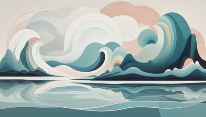 abstract wallpaper generative ai
