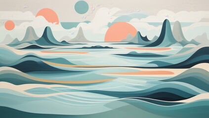 abstract wallpaper generative ai