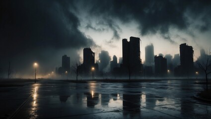 Obraz premium Apocalypse, city ruin