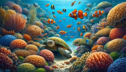 Obraz premium Peaceful in Sea