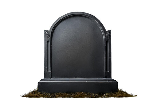 A blank tombstone set for mockup purposes, isolated on a transparent or white background