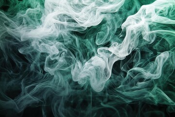 Fototapeta premium Abstract Green Smoke Background for Creative Design and Branding