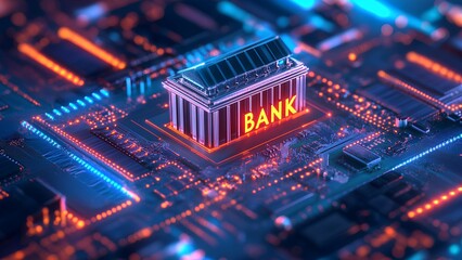 Obraz premium Digital Banking Revolution: The Future of Financial Services