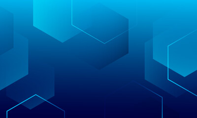 Abstract blue hexagon background. Eps10 vector
