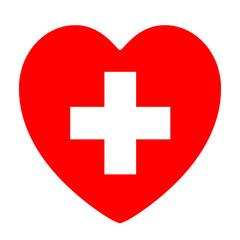 AED Automated External Defibrillator Symbol Sign, Vector Illustration, Isolate On White Background Label. EPS10