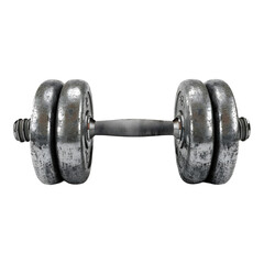 Fototapeta premium Dumbbell on transparent background high resolution