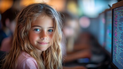 Students Collaborate on Exciting Coding Project in Dynamic Learning Environment During Class Time