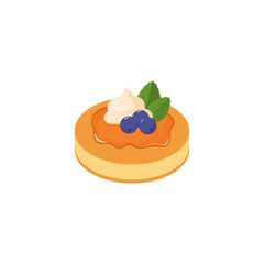  Flat Delicious Pancake Illustrations
