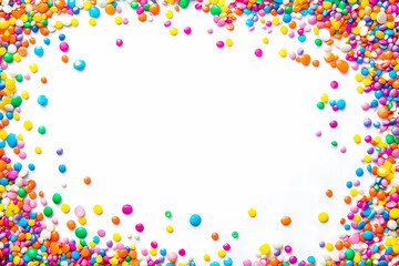 abstract background with colorful sprinkles or candy confetti