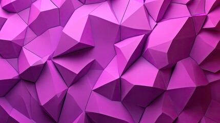 Fototapeta premium Modern 3D purple background with polygonal shapes and gradients creating depth.