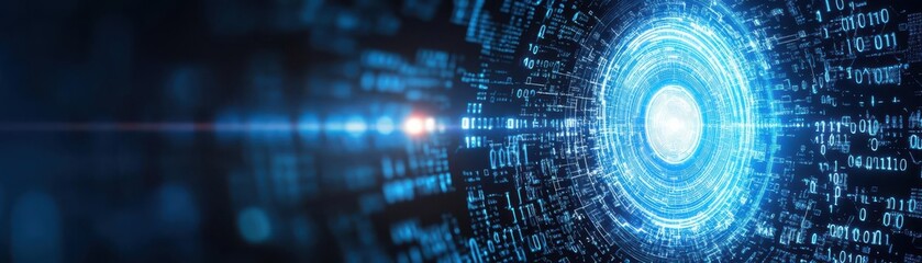 Cybersecurity compliance, holographic encryption standards, dark tech background, digital security