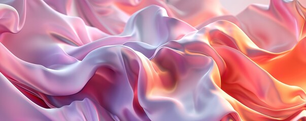 Obraz premium Organic shapes with smooth gradients, 4K hyperrealistic photo