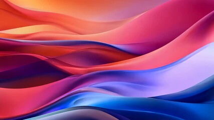 Abstract colorful waves in motion, vibrant digital art background. Creativity and inspiration concept