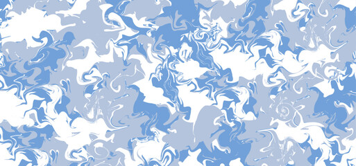 This illustration shows a blue marbled background.
