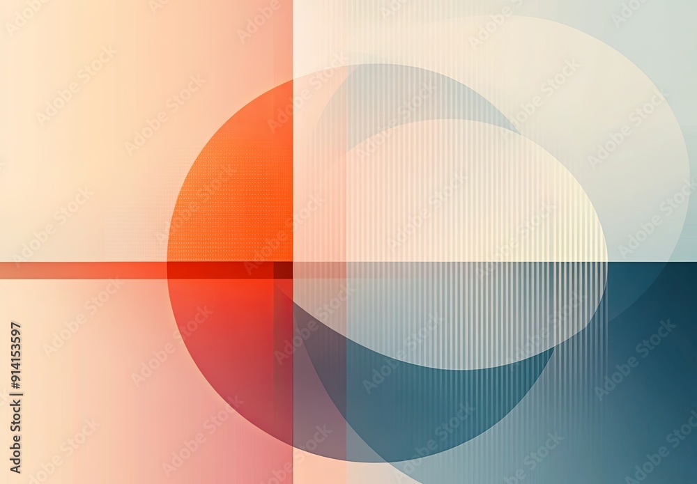 Poster a minimalist abstract background with simple shapes and a monochromatic color scheme, emphasizing el