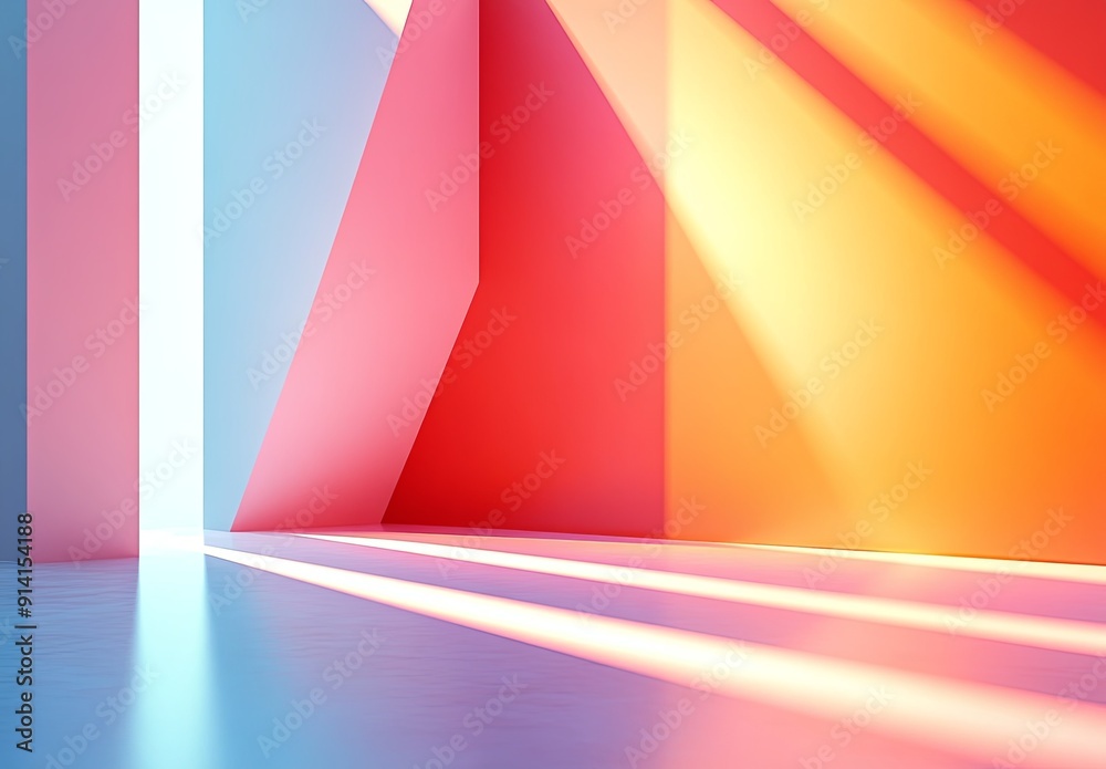 Poster a minimalist abstract background with simple shapes and a monochromatic color scheme, emphasizing el
