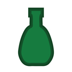 green bottle vector, 3d rendering