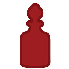 red bottle vector, logo, vector illustration, abstract, art, 3d rendering, silhouette