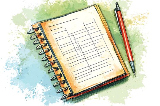 Efficient Weekly Planner with Neatly Organized Schedules for Agenda Illustration