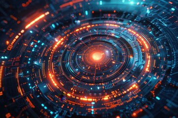 Abstract Technology Background