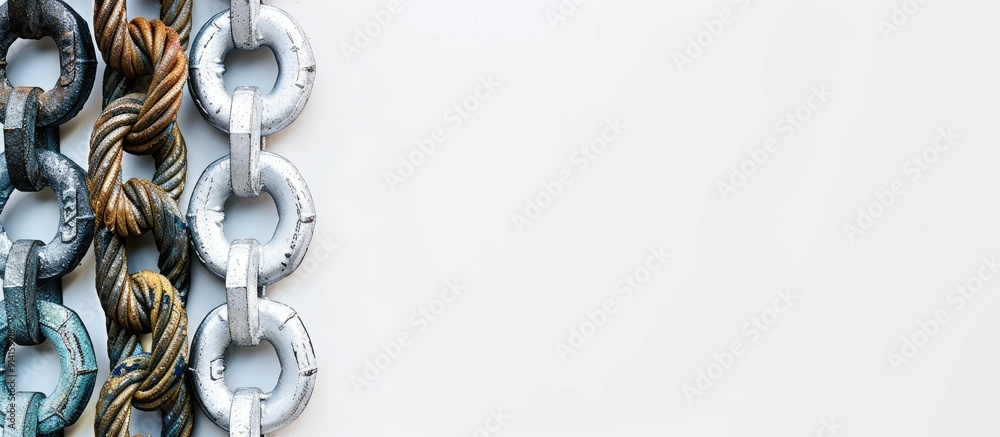 Poster white background featuring cable lugs with copy space image