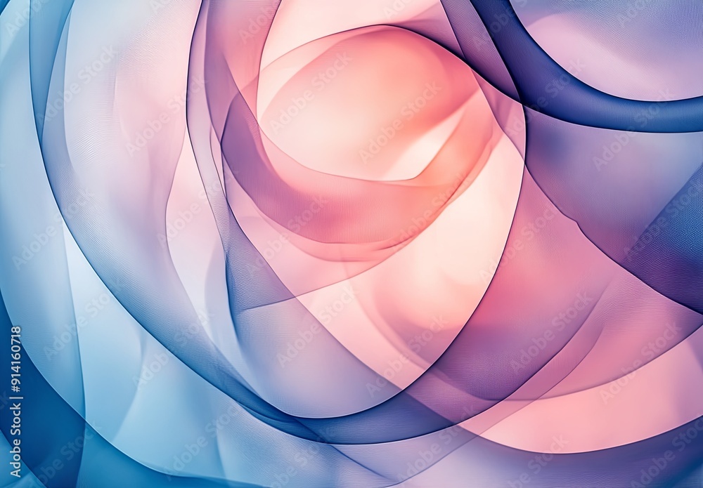 Poster an abstract background with overlapping circles and transparency effects, creating a sense of lightn