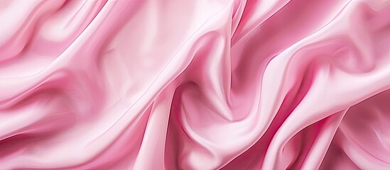 Obraz premium Pink fabric texture background with copy space image