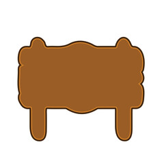 wooden guide board, vector, logo, vector illustration, abstract, art, 3d rendering, silhouette