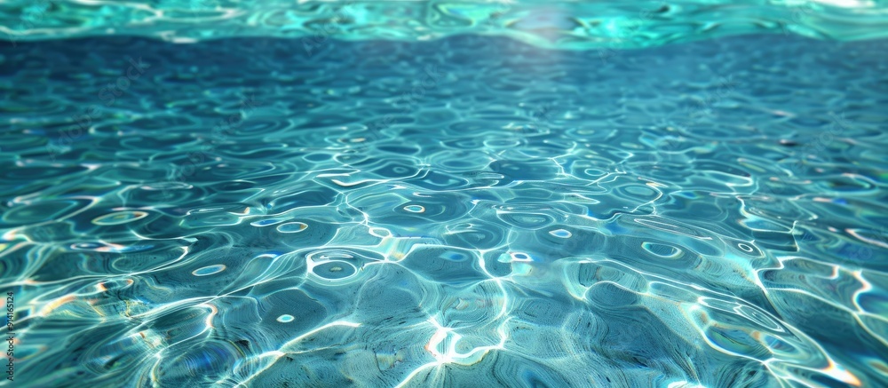 Aufkleber elegant backdrop of clear water with copy space image